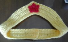 Tiara da Mulher Maravilha em Crochê – Receita com PAP com Foto