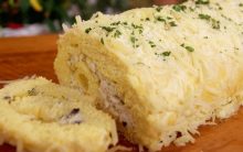 Massa de Rocambole Salgado – Receita de Rocambole Recheado com Frango