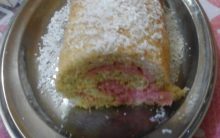 Rocambole com Recheio de Morango e Coco – Receita Fácil de Rocambole