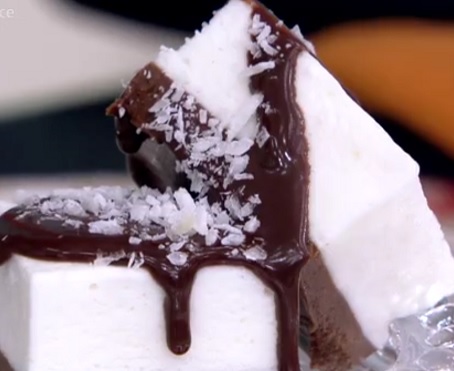 Gelado de Coco e Chocolate Mais Você – Receita Ana Maria Braga Hoje 22/02/17