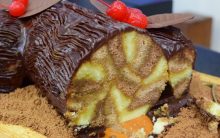 Bolo Tronco do Mais Você 31/03/17 – Bolo de Chocolate com Baba de Moça da Chef na Ana Maria Braga