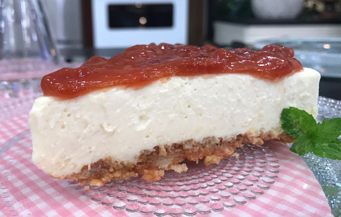 Cheesecake Romeu e Julieta do Mais Você Hoje, dia 08/03/17 – Receita Sobremesa da Ana Maria Braga