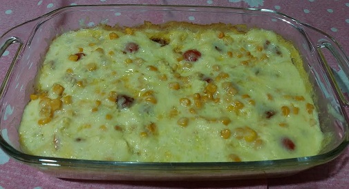 creme-de-milho-verde-de-forno-com-linguiça- torta-de-milho-sem-massa-creme-de-milho-verde-de-forno