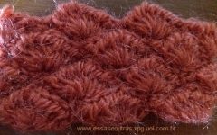 Ponto Concha de Crochê com Linha Fina, Média e com Lã Grossa – Diferença com Amostra