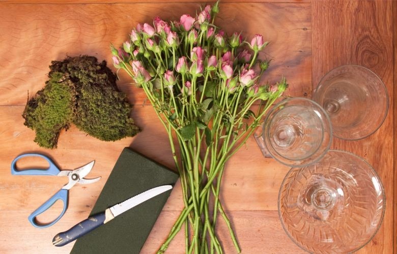 Como Fazer Arranjo de Flores para Festa de Noivado, Casamento – Passo a passo Fácil