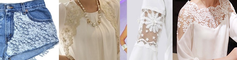 Dicas de Aplicação de Renda em Roupas – Como Reaproveitar Retalhos de Renda, Customização