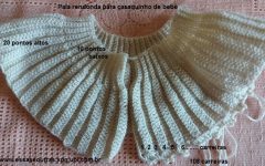 Casaquinho de Bebê com Pala Redonda e Ponto com Picô – Receita Fácil PAP