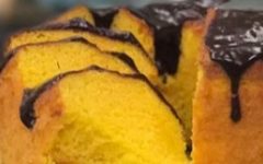Bolo de Cenoura Grande Macio com Cobertura Cremosa de Chocolate – Bolo de Liquidificador
