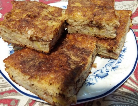 Bolo de Banana e Iogurte Batido na Mão – Receita Fácil de Torta de Banana