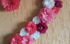Número Decorado com Flores de Folha de Seda – Como Fazer PAP