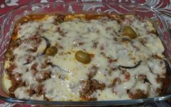 Lasanha de Berinjela com Molho de Carne e Cobertura de Muçarela – Receita Light