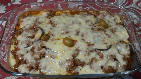 Lasanha de Berinjela com Molho de Carne e Cobertura de Muçarela – Receita Light