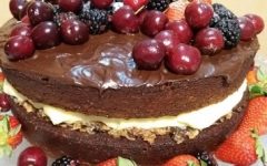 Bolo de Chocolate Amanteigado – Receita de Pão de Ló de Chocolate para Festa Passo a Passo