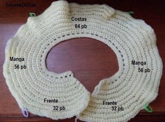 Pala Redonda de Crochê para Casaquinho Infantil – Receita de Pala de Blusa de Crochê para Crianças Maiores