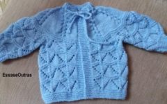 Casaquinho de Bebê Pequeno para Recém-nascido ou Prematuro – Receita PAP