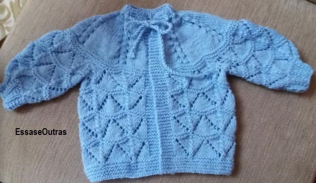 Casaquinho de Bebê Pequeno para Recém-nascido ou Prematuro – Receita PAP