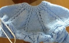 Pala Pequena para Casaquinho de Bebê – Receita PAP de Pala de Tricô para Recém-nascido