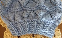 Punho para Casaquinho de Bebê Diferente ou Blusa com Ponto Cordão Sanfonado
