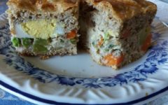 Torta Integral de Palmito, Frango e Legumes – Receita Saudável de Torta com Massa Integral
