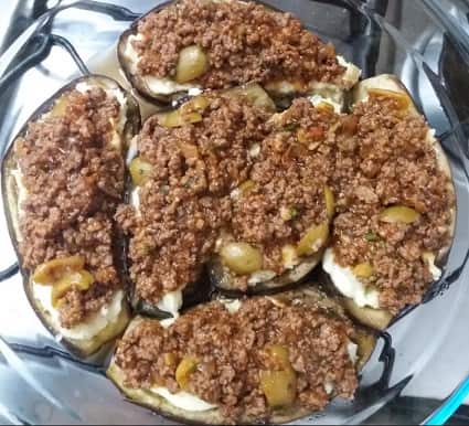 como-fazer-berinjela-recheada-com-batata-e-carne-