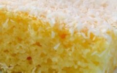 Bolo com Coco e Leite Condensado Diet e Sem Farinha de Trigo – Receita Diet