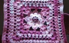 Square de Crochê com Flor em Alto Relevo ou 3D – Como Fazer Quadrado de Crochê com Gráfico