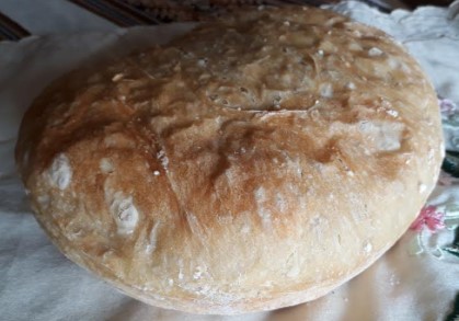 Pão Sem Sova Assado na Panela Pão Econômico e com Casca Crocante
