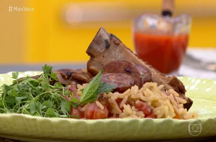 Arroz de Forno com Costelinha Receita Ana Maria Braga Mais Você 02/10/