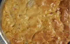 Torta de Frango e Palmito com Massa de Fécula de batata – Como Fazer