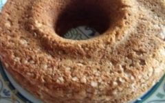 Bolo de Batata Doce com Coco, Noz e Uva Passa – Bolo Sem Açúcar
