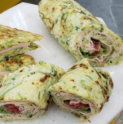 Rolinho de Abobrinha do Mais Você 04/02/19 Receita de Panqueca da Ana