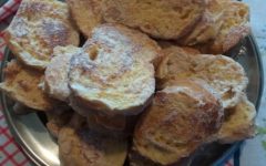 Rabanada Assada Receita Sobremesa de Natal Pão com Calda de Vinho
