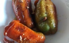 Pimentão Recheado Frito Sem Óleo Pimentão Cheio Sem Fritar Saudável