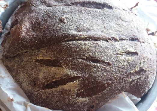 Pão Preto Integral com Fermento Natural – Pão Australiano – Ingredientes