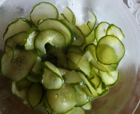 Sunomono de Pepino Japonês Agridoce Como Fazer Salada, Ingredientes