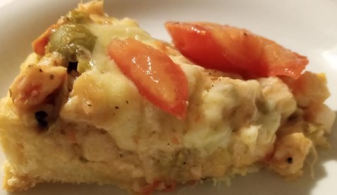Torta aberta com Massa de Levain – Recheio de Palmito e Aspargo Fresco