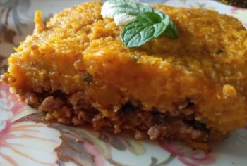 Kibe de Abóbora Cambotiã com Recheio de Carne Moída – Como Fazer