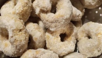 Rosquinha de Pinga Açucarada, Receita Rosquinha de Cachaça Assada