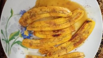 Banana da Terra Grelhada com Suco de Laranja e Canela em Pó – Receita