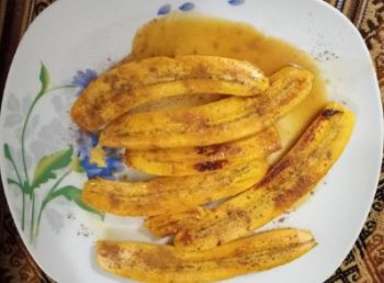 Banana da Terra Grelhada com Suco de Laranja e Canela em Pó – Receita