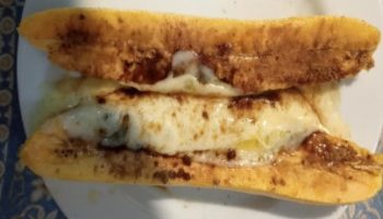 Banana da Terra Recheada Assada Fritadeira Sem Óleo Banana e Queijo