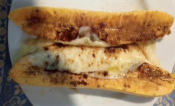 Banana da Terra Recheada Assada Fritadeira Sem Óleo Banana e Queijo