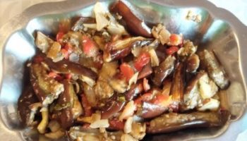 Berinjela na Airfrayer com Pimentão e Azeitonas – Petisco na Airfrayer