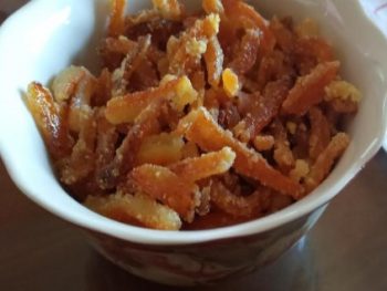 Casquinhas de laranja, Limão e Tangerina Açucaradas – Como Fazer