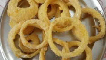 Anéis de Cebola Empanadas na Airfrayer Cebola na Fritadeira Sem Óleo