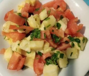 Salada de Tomate com Abacaxi – Salada Agridoce Fácil de Fazer – Receita