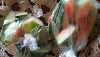 Congelar Casca de Melancia para Suco de Casca de Melancia com Limão