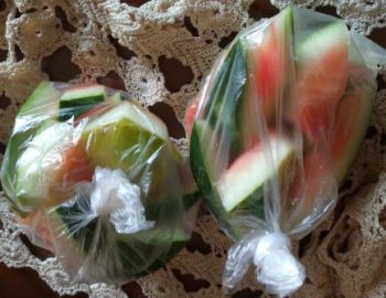 Congelar Casca de Melancia para Suco de Casca de Melancia com Limão