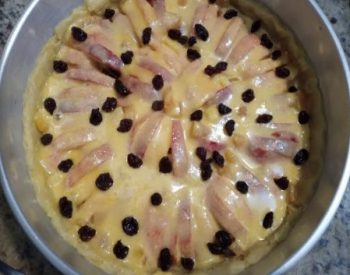 Torta de Maçã com Creme de Gemas – Receita da Massa e Recheio