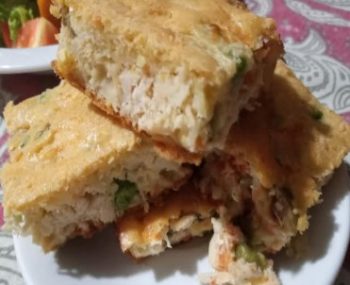 Torta de Frango com Massa de Milho Verde – Massa e Recheio de Frango
